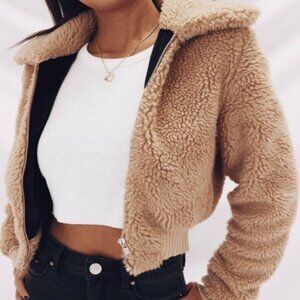 Cry Baby Teddy Bear Crop Jacket